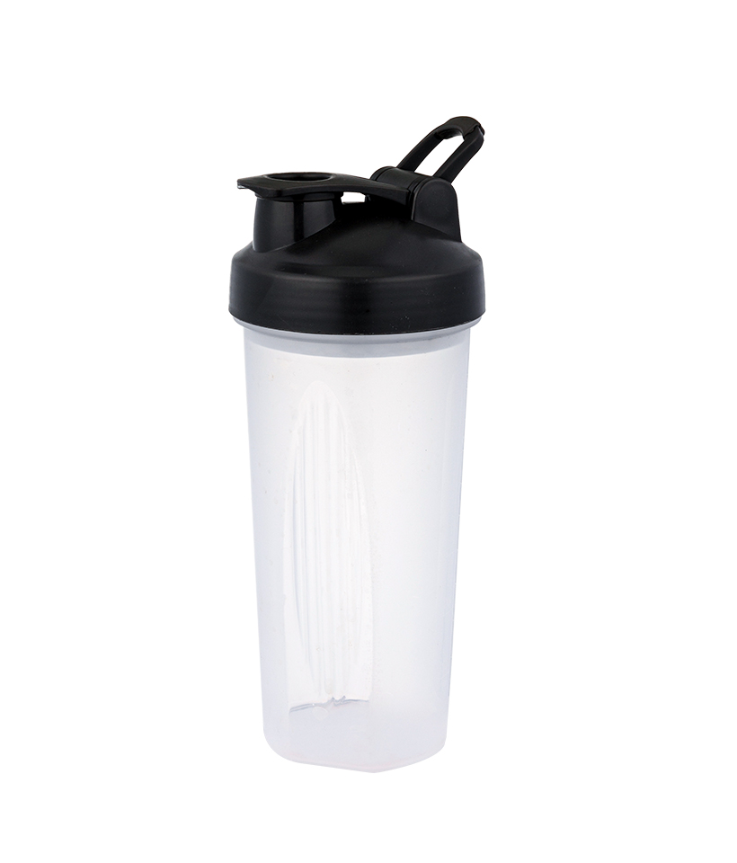 650 ml mode sport knop deksel ontwerp verdikte fles bodem antislip textuur food grade PP shaker fles