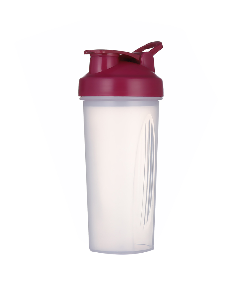 650 ml mode sport knop deksel ontwerp verdikte fles bodem antislip textuur food grade PP shaker fles