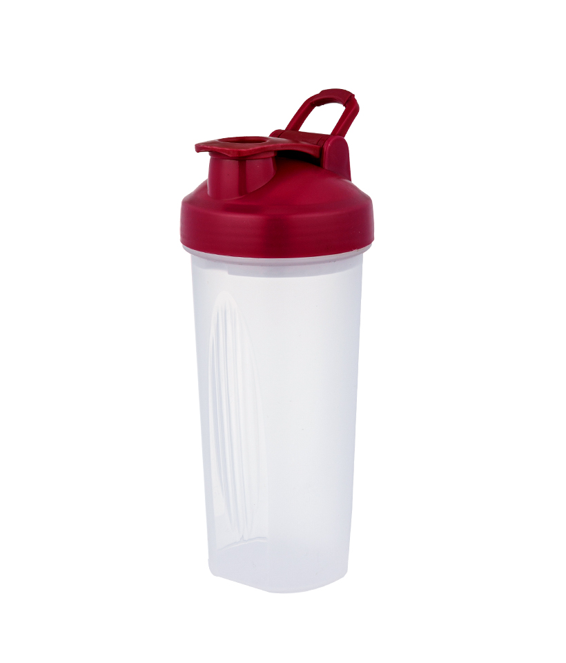 650 ml mode sport knop deksel ontwerp verdikte fles bodem antislip textuur food grade PP shaker fles