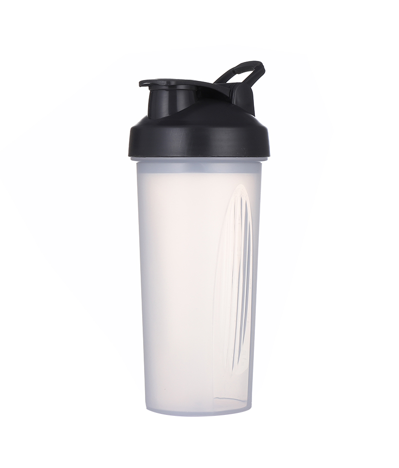 650 ml mode sport knop deksel ontwerp verdikte fles bodem antislip textuur food grade PP shaker fles